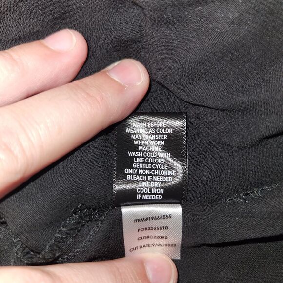 Torrid Plus Peplum Black Lace Puff Long Sleeve Top 3X Elegant Feminine - Picture 9 of 9